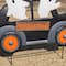Glitzhome; Glitzhome® 24" Halloween Metal Ghost Car Yard Stake; Category:Halloween Yardstakes; Image:6